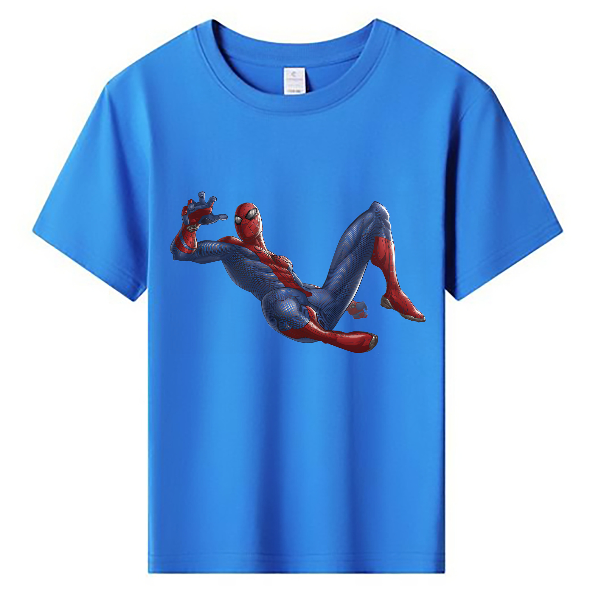 （画像用） Spider Man スパイダーマン 綿100％キッズTシャツ（フロントプリント）